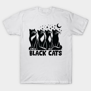 Black Cats - Punk Kitty Tribute T-Shirt